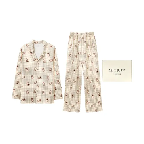 MIOJUER Абрикос X6603 Мужские Подарочные Наборы Пижам