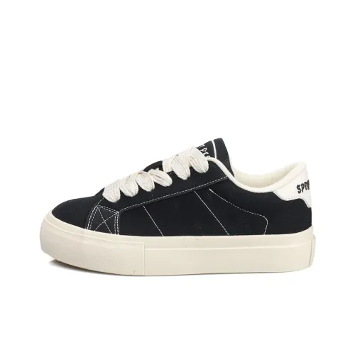 B10CROWN Low-Top Canvas Shoes Black Women's