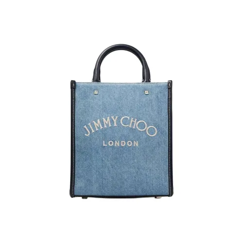 Jimmy Choo Avenue Denim Crossbody Bag Shoulder Bag Женская Светло-Синий Морской Синий
