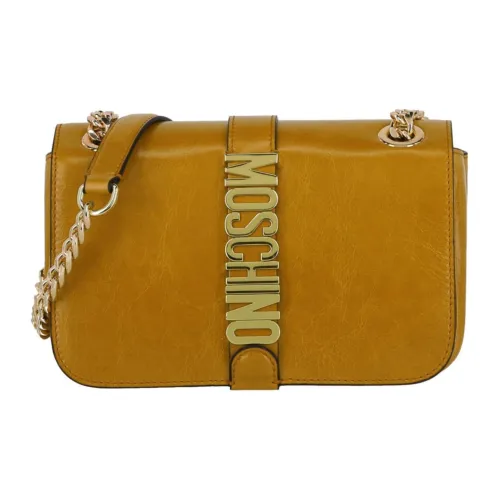 MOSCHINO Сумка через плечо из кожи сумка на плечо женская бежевая