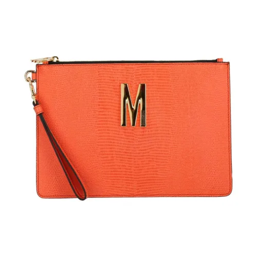MOSCHINO Кожа Клатч Женский Оранжевый