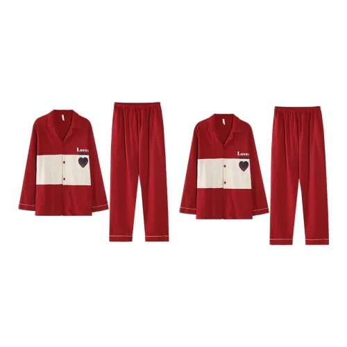 Qin Jing Красный Унисекс Пижамные комплекты