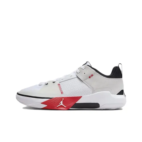 Джордан One Take 5 противоскользящие низкие баскетбольные кроссовки для мужчин белые черные красные