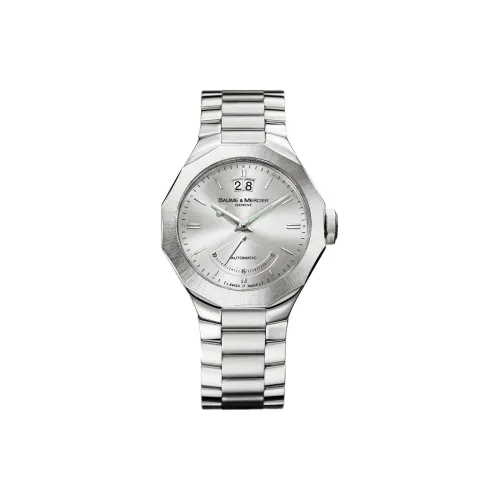 Baume & Mercier Автоматический Механический Механизм Мужские Часы 40 мм Серебряный