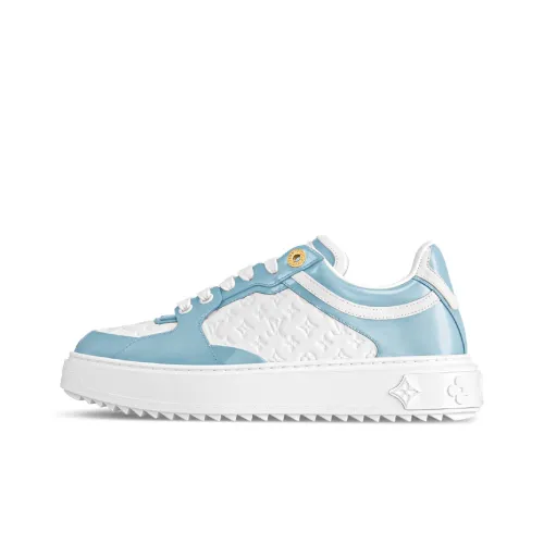 LOUIS VUITTON Time Out Low Топ Кроссовки для скейтбординга Женские Белые Синие