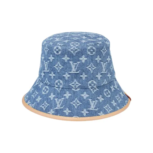 LOUIS VUITTON Хлопок Кожа Панамы Унисекс Синий