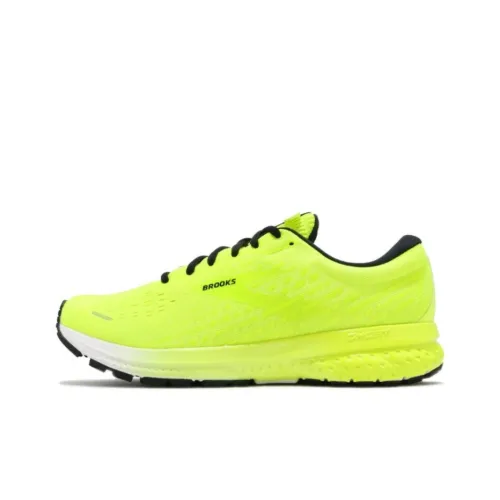 Brooks Ghost 13 Splash Пачка Амортизация Износостойкий Низкий Топ Беговые кроссовки Мужской Желтый