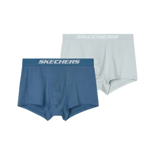 Skechers 2 пачки синий/серый/0319 мужские боксер-шорты