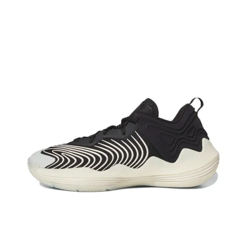 Derrick Rose x Adidas D Rose Son Of Chi 3,0 Устойчивые к истиранию низкие баскетбольные кроссовки для мужчин черный и белый