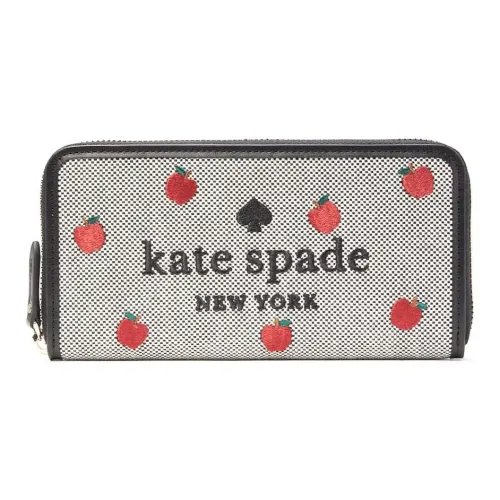 Kate Spade PVC Canvas Кошелек Большой Женский Черный