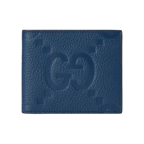 GUCCI Кожа Кошелек Большой Мужской Синий