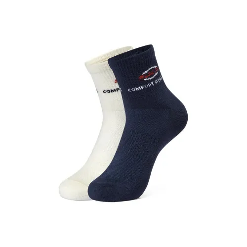 Skechers Sports Collection 2 шт Зефирный белый/Темно-синий/02AM Унисекс Носки