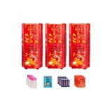 【Три】Фейерверк Пузырьковая машина + Цветная коробка + 3 бутылки воды + 30 концентратов