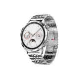 Семь-Бусина Бамбуковый Стальной Браслет - Серебряный