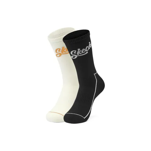Skechers COLORFUL 2 шт Экрю/черный/028J Унисекс Колено высокие Носки