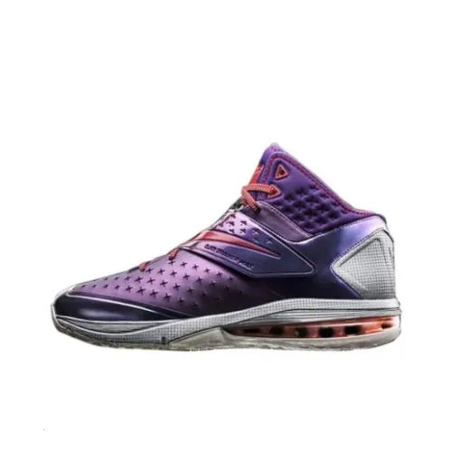 nike Амортизация Износостойкий MID Топ Спортивная Обувь Унисекс Серебристо-фиолетовый Черный