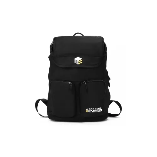 FAIRWHALE Ткань Рюкзак Ноутбук Сумка Стандартная Мужская Черный Черный