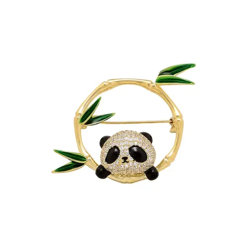 ROYALSASA Искусственный кристалл Медные броши Женские