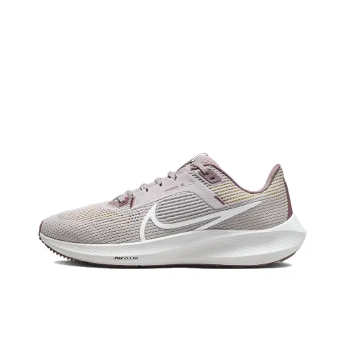 Nike Air Zoom Pegasus 40 Дышащий Низкий Топ Повседневные Тренировочные Беговые Кроссовки Женские Серый Розовый