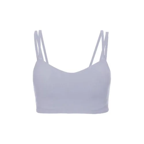Nike Светлый Утепленный Спортивный Бюстгальтер с Ремешками для Женщин Светло-фиолетовый