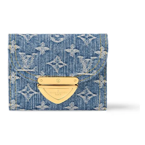 LOUIS VUITTON Victorine Denim Victoria Coin Wallet Standard Women's Blue LOUIS VUITTON Victorine Деним Victoria Монетница Стандартная Женская Синий