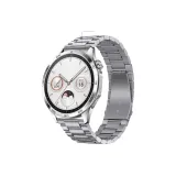 Стальной браслет с тремя звеньями - серебряный