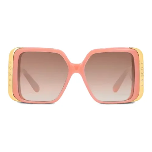 LOUIS VUITTON Металл Ацетат Нерегулярная форма Солнцезащитные очки Женские Розовый