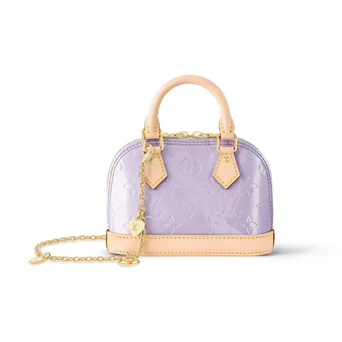 LOUIS VUITTON Alma Кожа Сумка Сумка через плечо Сумка через плечо Дорожная сумка Extra Mini Женская Фиолетовая