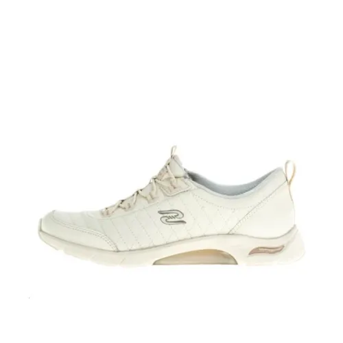 Skechers Skech Air Arch Fit Амортизация Износостойкий Низкий Топ Повседневная Обувь Женская Молочно-белая