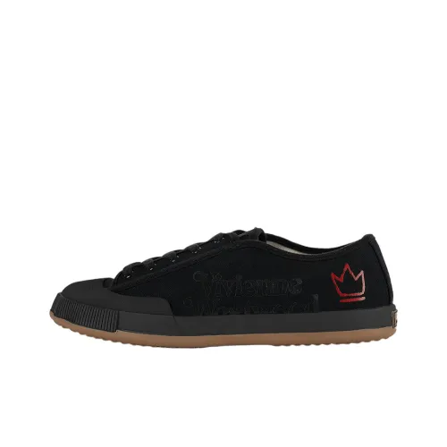 Vivienne Westwood Canvas Shoes Low Top Black Women's