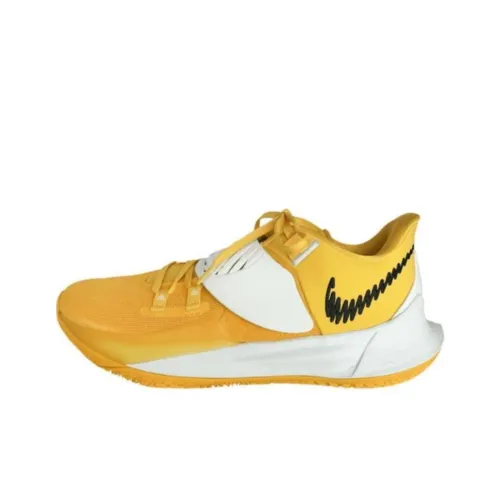 Nike Kyrie Low 3 Амортизация Низкий Топ Баскетбольные Кроссовки Мужские Желтые