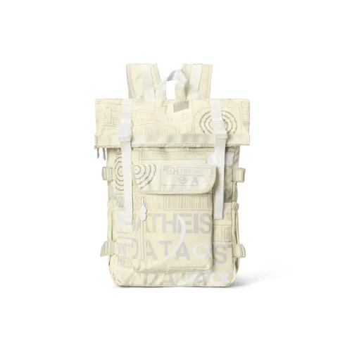 8atheist Полиэстер Рюкзак Большой Унисекс Экрю Цветовой блок