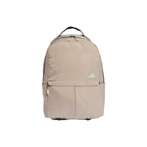 Adidas Ткань из переработанного полиэстера с полотняным переплетением Рюкзак Женские Miracle Бежевый Half Green Spark Carbon