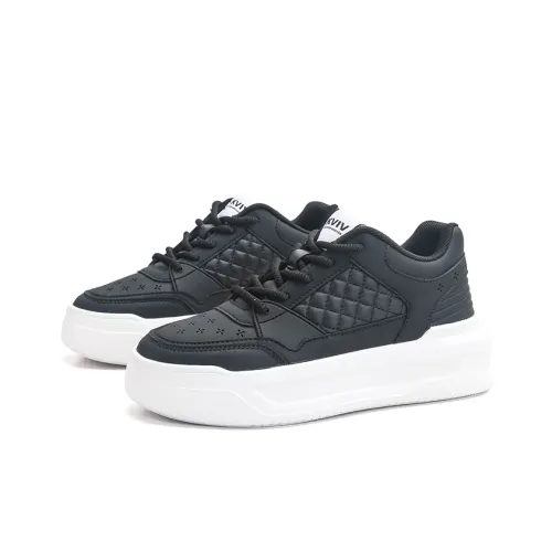 KVIV Высота Увеличивающий Устойчивый к Износу Дышащий Низ Устойчивый Низ Топ Кэжуал Унисекс Черный Белый