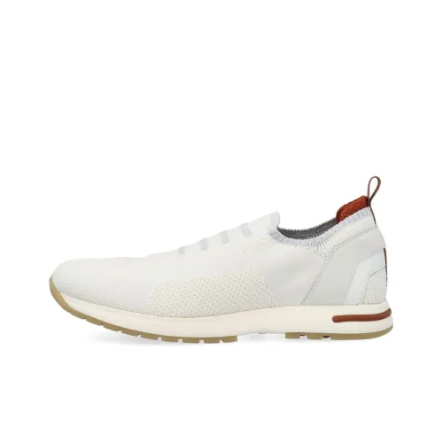 Loro Piana LP Flexy Low Топ Повседневная обувь Женская Белый Зеленый