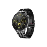 Семь-Бусина Бамбуковый Стальной Браслет - Черный