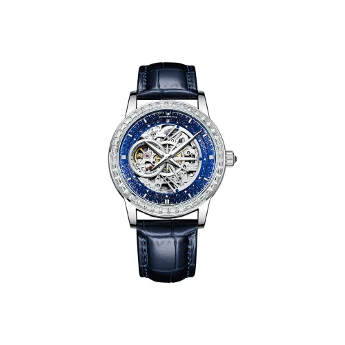 ROERDUM Автоматический механический механизм Мужские часы 42мм*42мм*12мм Синий