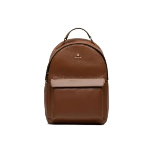 Furla Кожа Рюкзак Стандартный Женский Коричневый