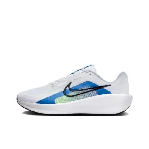 Nike DOWNSHIFTER 13 Амортизация Устойчивость к истиранию Дышащий Низкий Топ Повседневные Беговые кроссовки Мужские Белый Синий