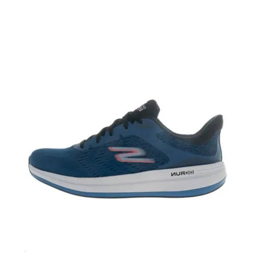 Skechers Go Run Pulse Low Топ Повседневные Беговые Кроссовки Мужские Синие