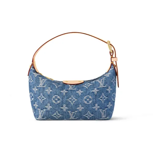 LOUIS VUITTON Деним Lunch Box Сумка Сумка Плечевая Сумка Стандартная Женская Синяя