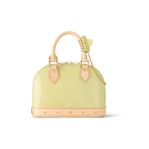 LOUIS VUITTON Alma BB Кожа Одно плечо Через плечо Сумка Дорожная сумка Маленькая Женская Желтая