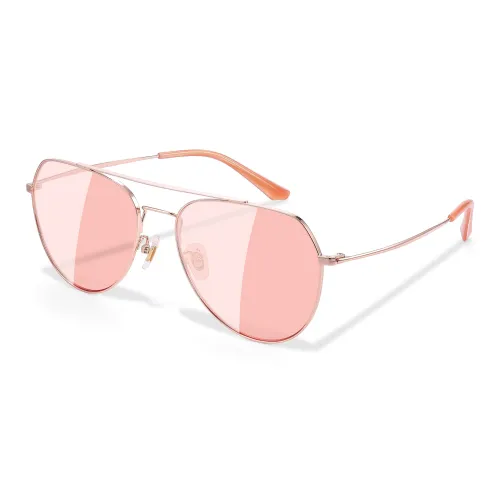 SUYAN Сплав Aviator Солнцезащитные очки Унисекс Черный Металлический Золотой