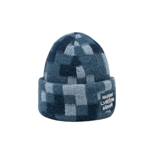 LOUIS VUITTON Шапки-бини из овечьей шерсти Унисекс Синий