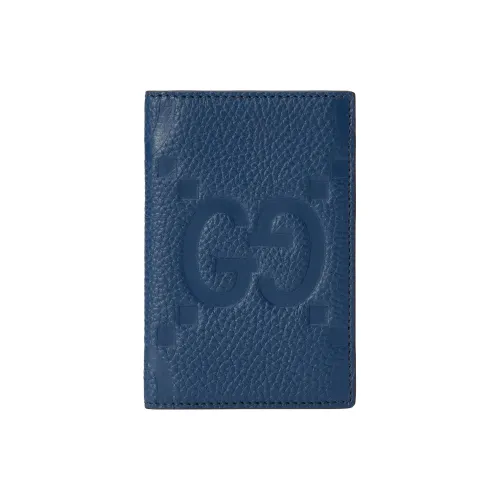 GUCCI Кожа Держатель для карт Большой Мужской Синий