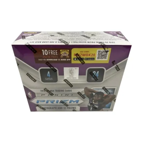 Панини NBA Баскетбольная карта 2019-20 Prizm Розничная продажа Спортивные карты 1 коробка