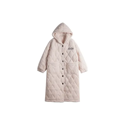 Dorame Бежевый Абрикос Женские Домашние Халаты