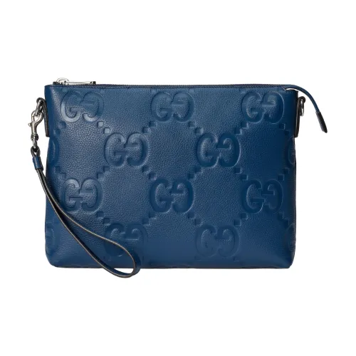 GUCCI Кожа Курьерская сумка Клатч Средний Мужской Синий