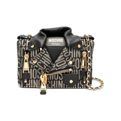 MOSCHINO Полиэстер Портативный Сумка через плечо Сумка на плечо Женская Черная