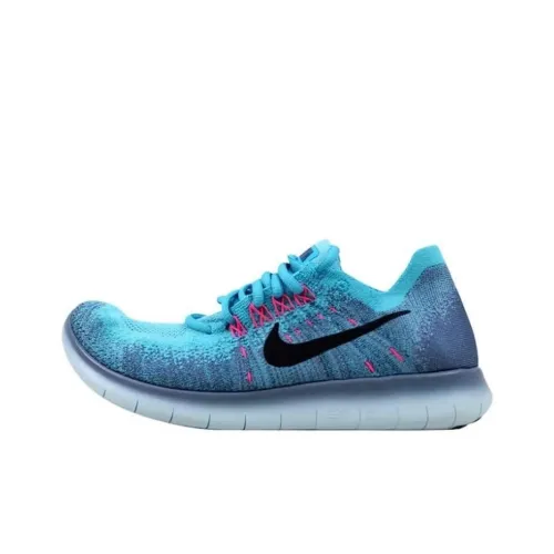 Nike Амортизация Износостойкие Низкие Кроссовки для Бега Женские Синие